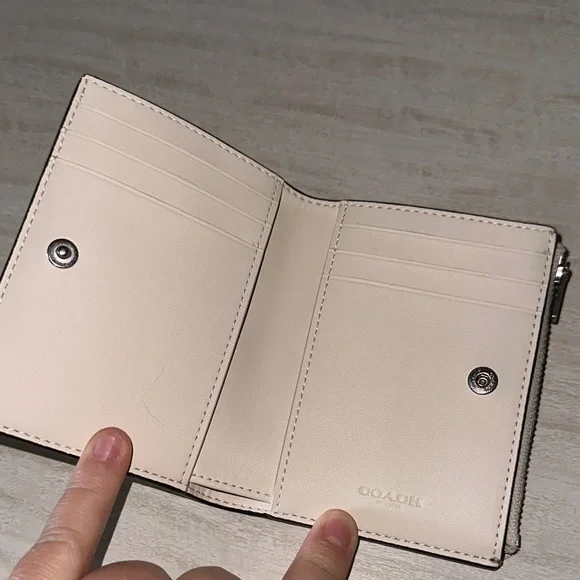 Coach Beige Signature Wallet - Picture 3 of 7